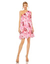 Cocktail Dresses Short Homecoming Floral Cocktail Dress Pink Multi