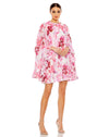 Cocktail Dresses Homecoming Short Floral Cocktail Dress Pink Multi