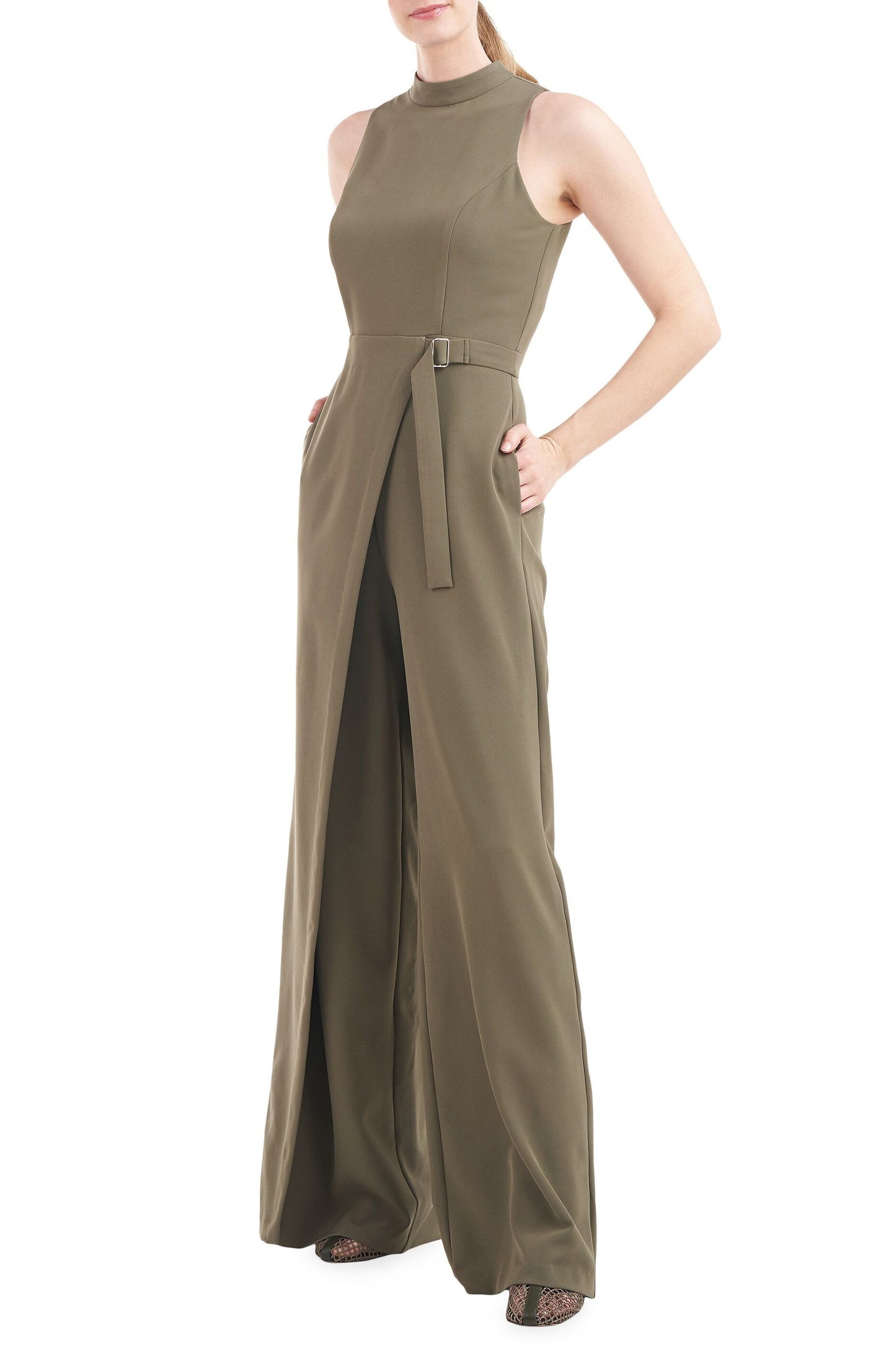 Jumpsuit Long Sleeveless Formal Jumpsuit OLIVE