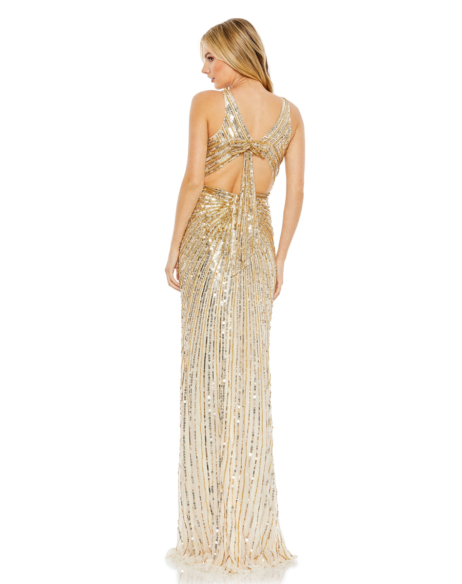 Prom Dresses Long Sequin Formal Fitted Prom Dress Gold