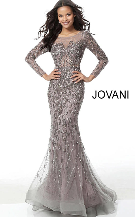 Jovani Long Prom Fitted Dress 58110 - The Dress Outlet