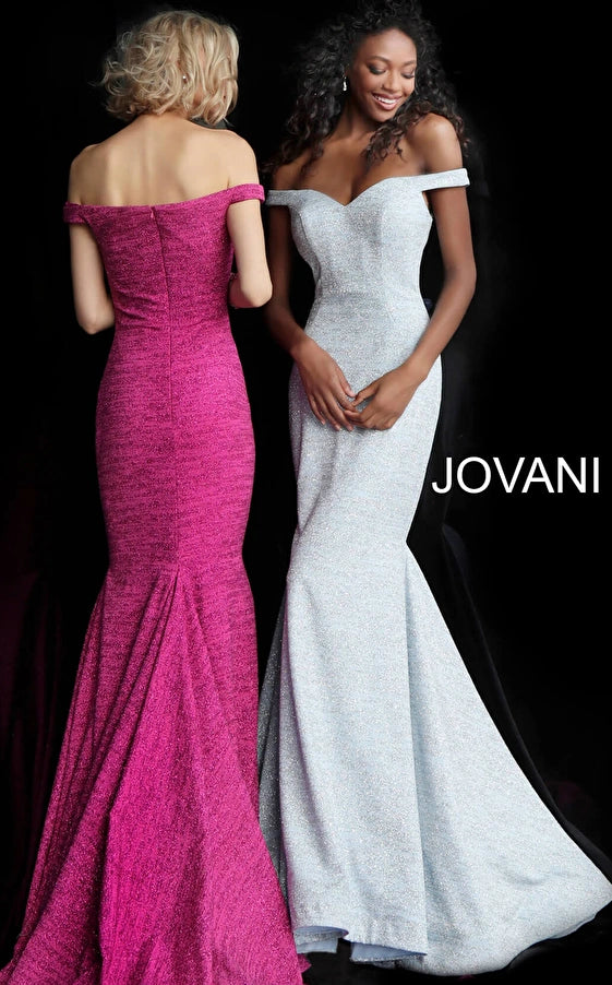 Jovani Off Shoulder Formal Prom Long Dress 60122 - The Dress Outlet