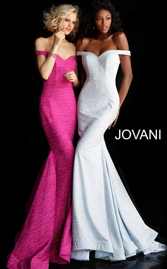 Jovani Off Shoulder Formal Prom Long Dress 60122 - The Dress Outlet