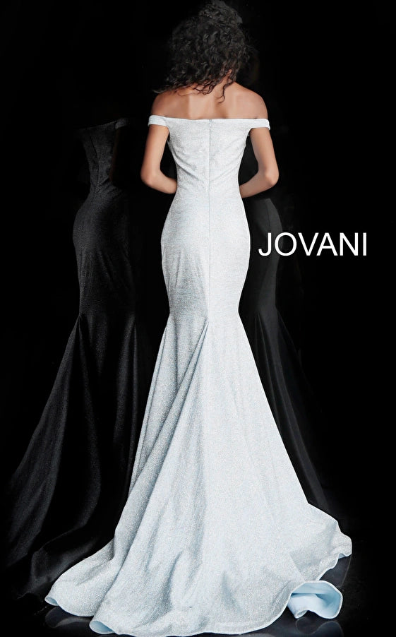 Jovani Off Shoulder Formal Prom Long Dress 60122 - The Dress Outlet