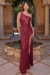 Prom Dresses Prom Sequin Long Formal Dress Maroon