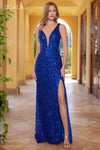 Prom Dresses Fitted Long Prom Dress Royal