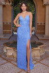 Prom Dresses Long Fitted Prom Dress Periwinkle