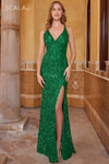 Prom Dresses Prom Long Sequins Fitted Dress Bright Emerald