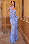 Prom Dresses Prom Sequin Formal Beaded Long Dress Periwinkle