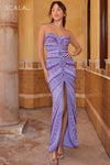 Prom Dresses Beaded Bohemian Prom Formal Long Dress Purple