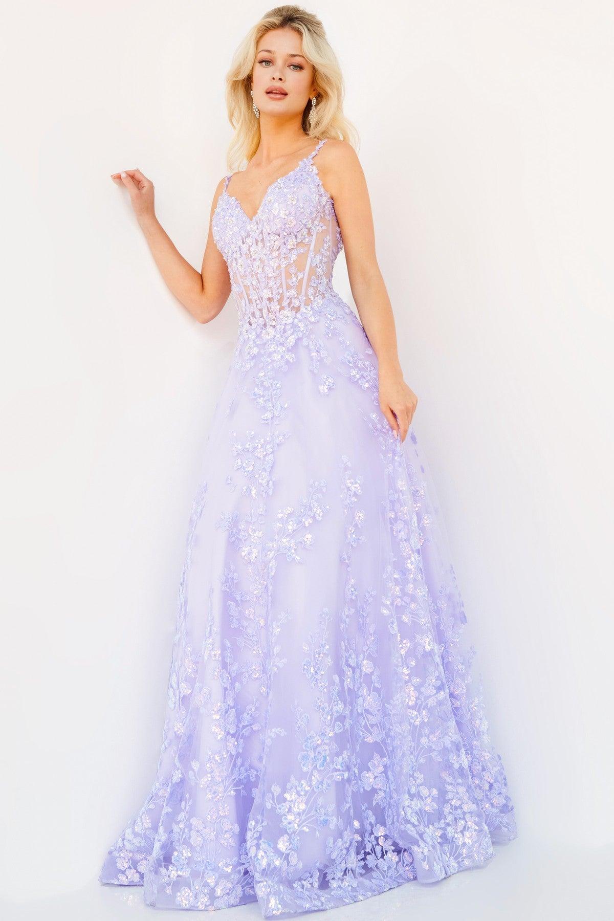 Prom Dresses Prom Long Spaghetti Strap Ball Gown Lilac