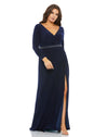 Plus Size Dresses Fabulouss Long Mother of the Bride Plus Size Gown Midnight