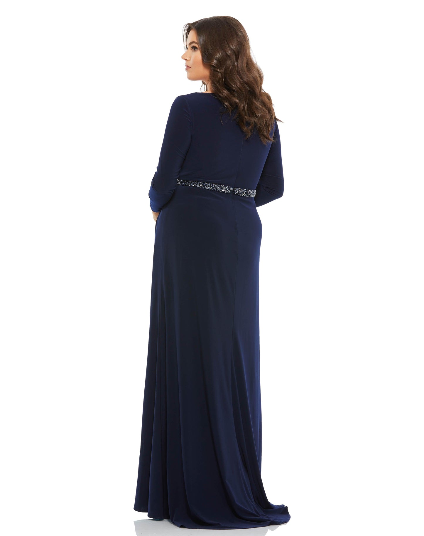 Plus Size Dresses Fabulouss Long Mother of the Bride Plus Size Gown Midnight