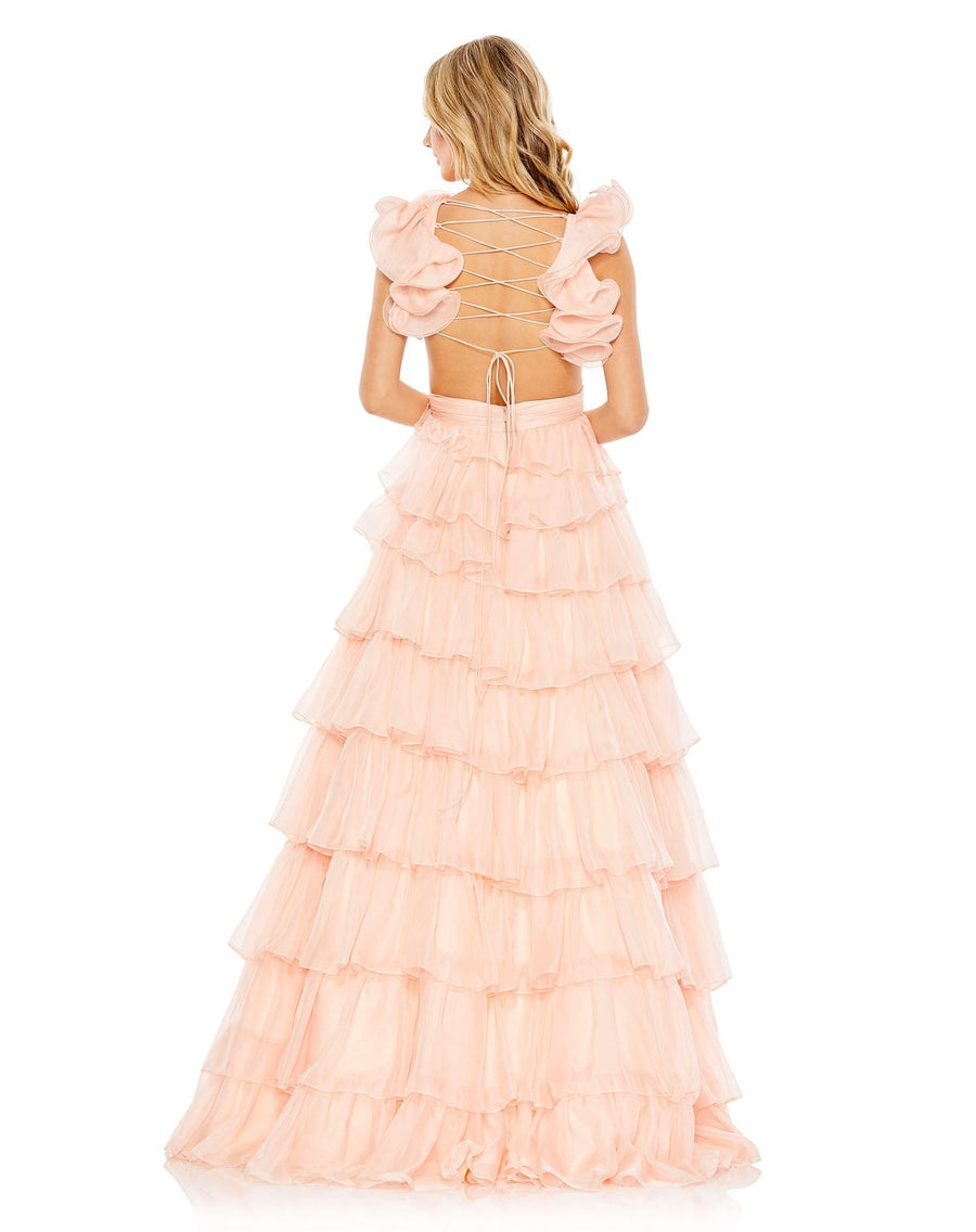 Prom Dresses Long Prom Ruffle Dress Blush