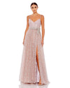 Prom Dresses Long Formal Beaded Prom Gown Rose