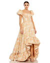 Formal Dresses High Low Formal Floral Dress Peach