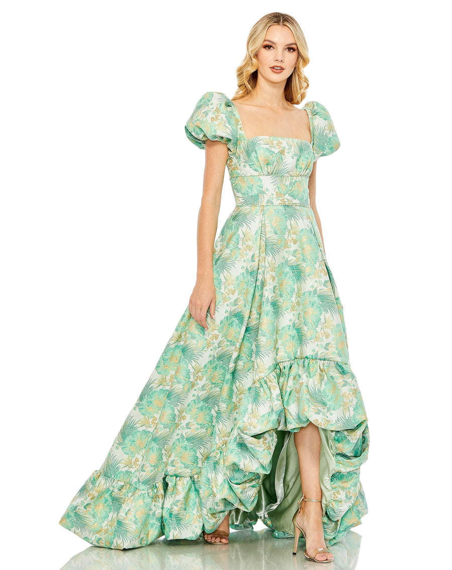 Formal Dresses High Low Formal Floral Dress Spring Green