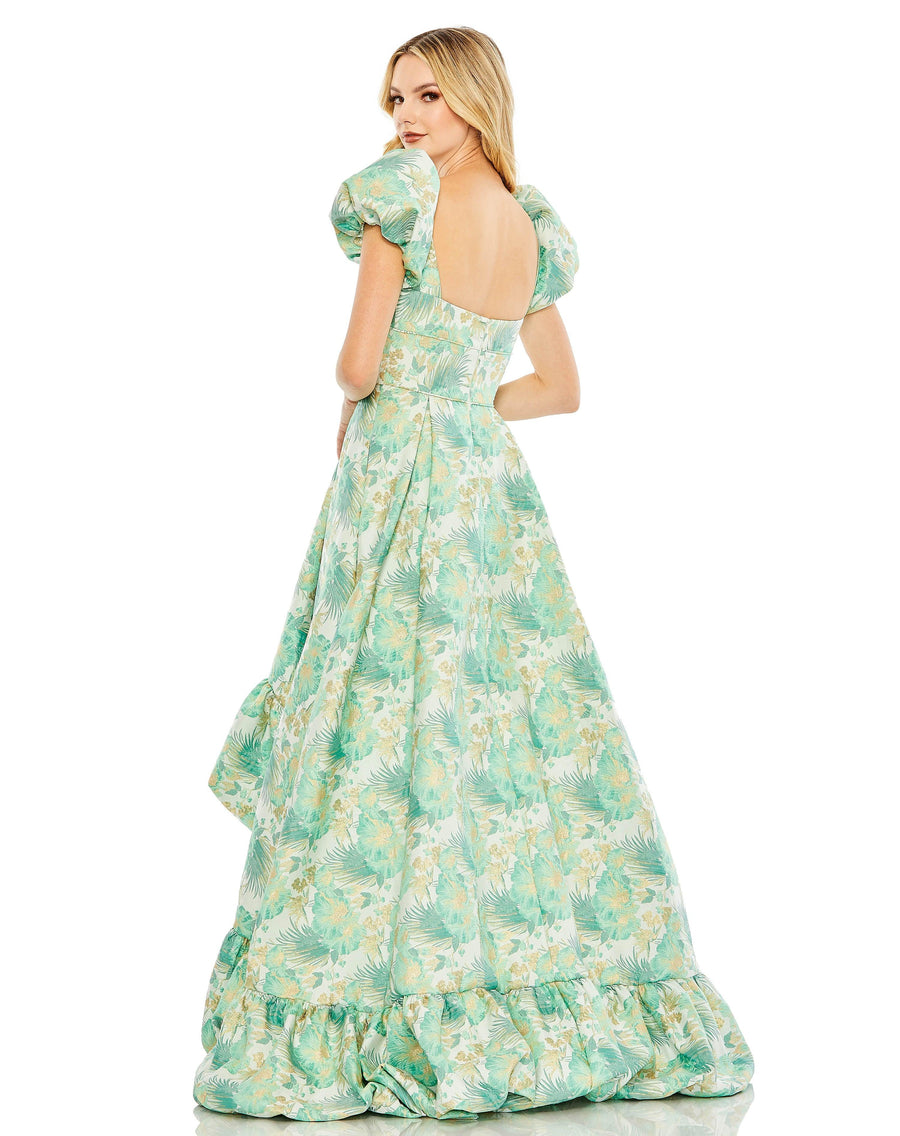 Formal Dresses High Low Formal Floral Dress Spring Green