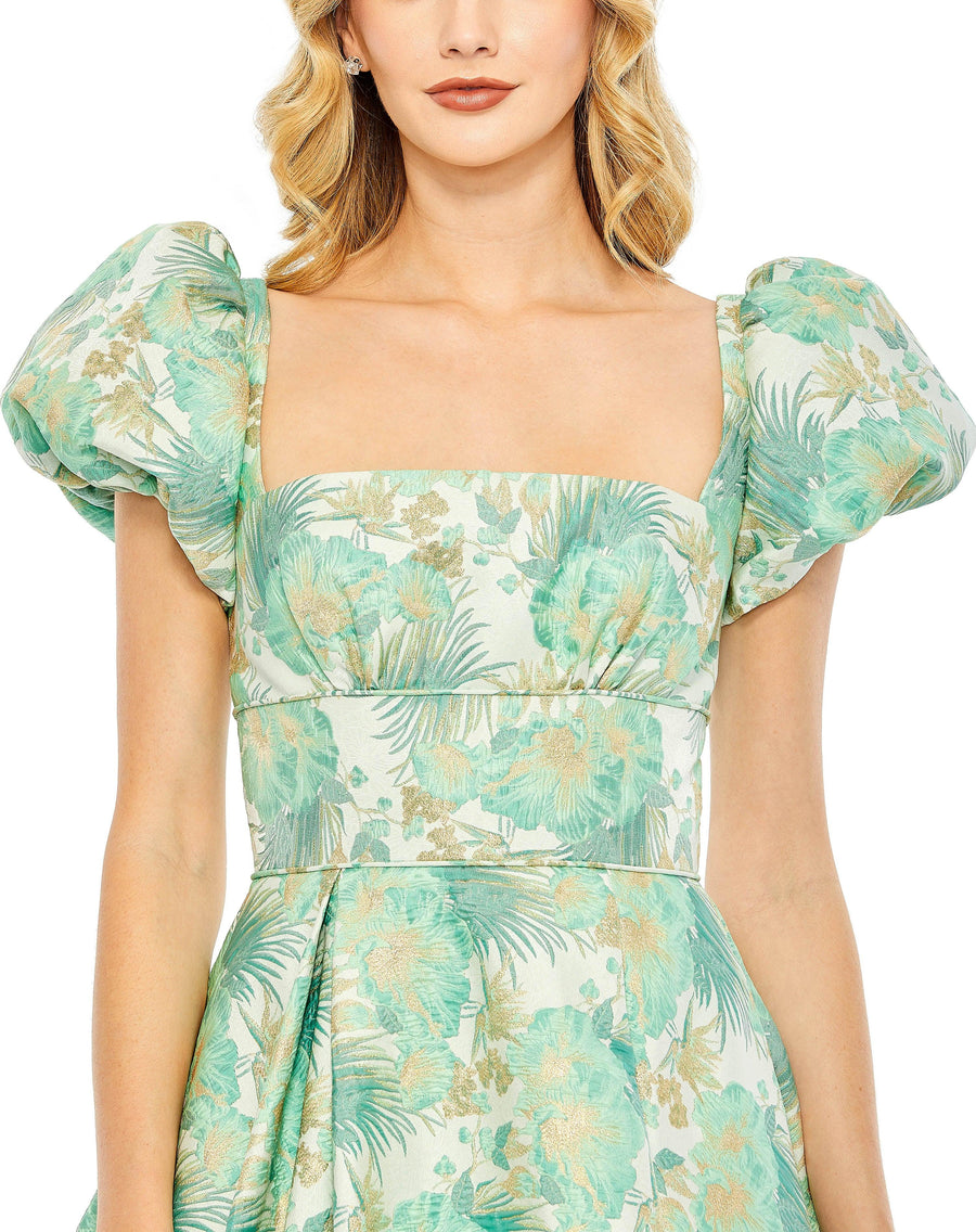 Formal Dresses High Low Formal Floral Dress Spring Green