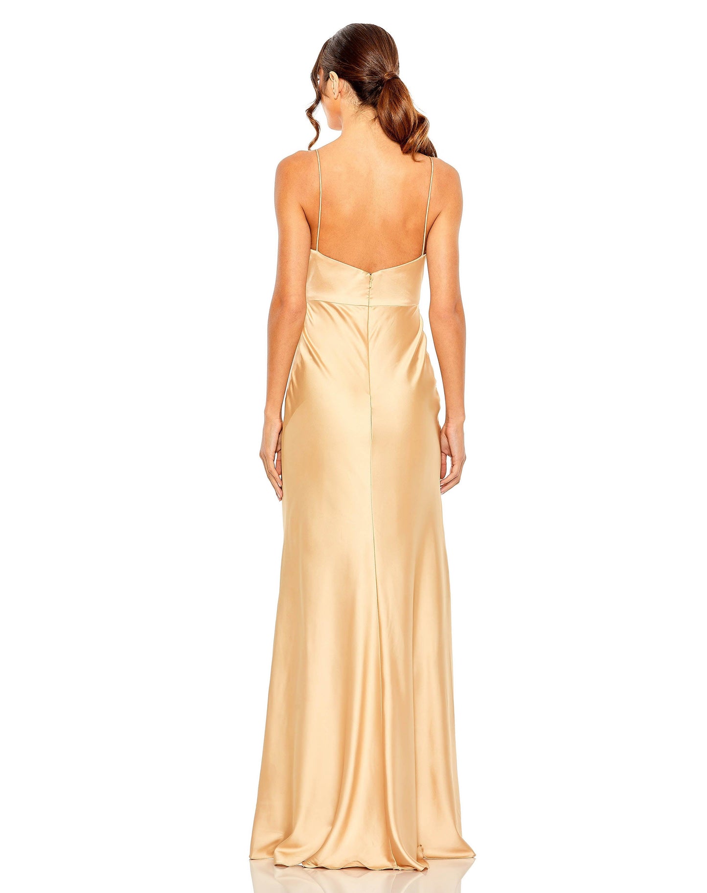 Prom Dresses Long Spaghetti Strap Prom Dress Champagne