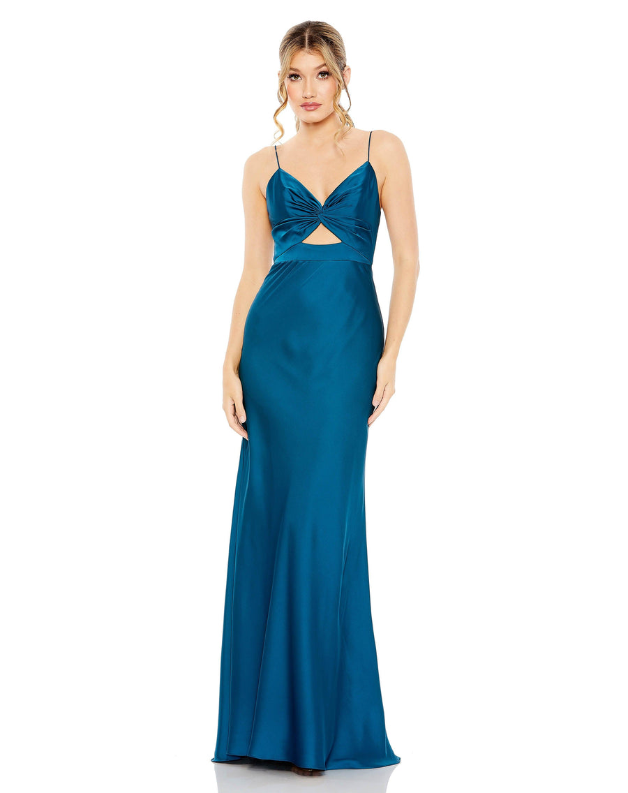 Prom Dresses Long Spaghetti Strap Prom Dress Ocean