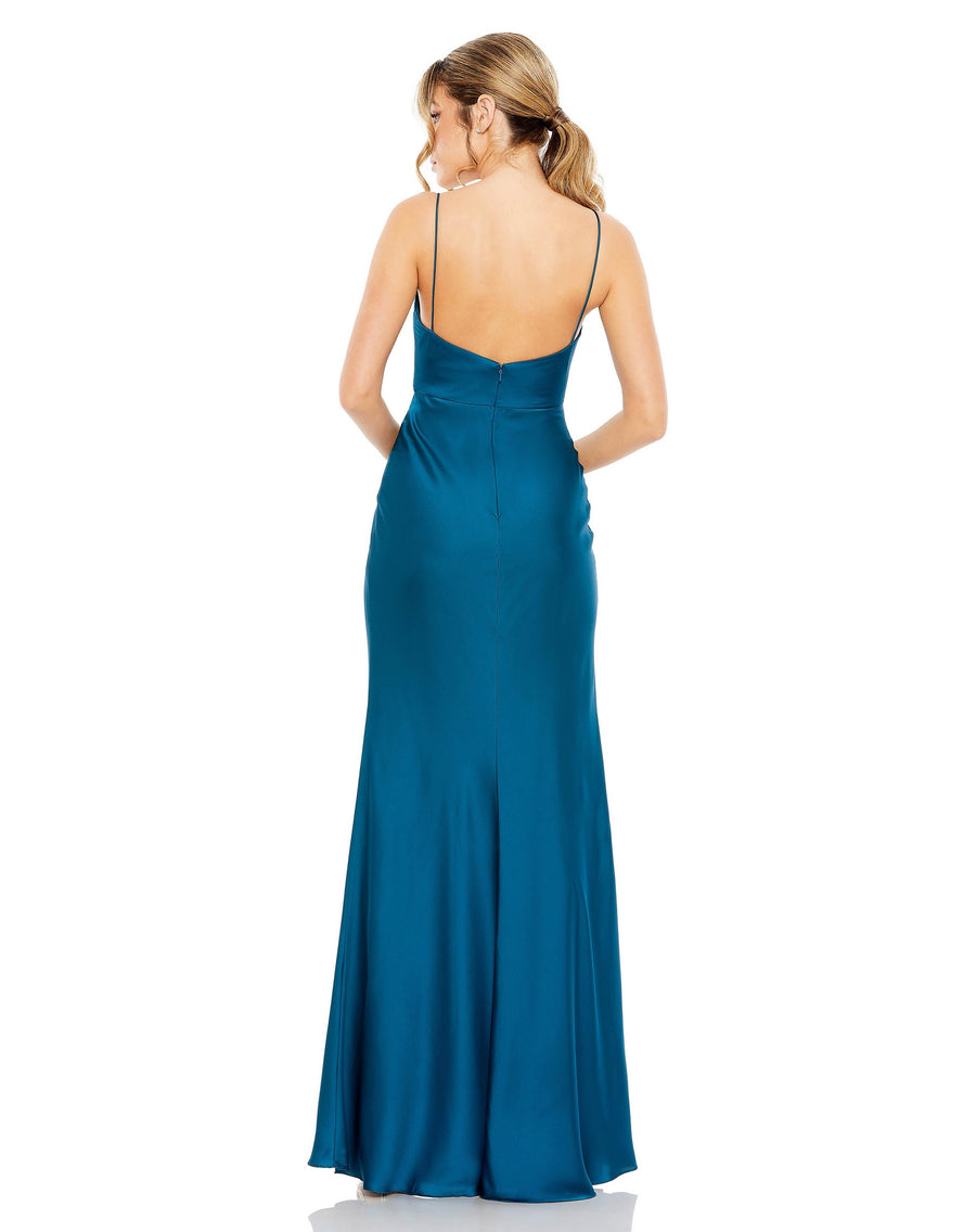 Prom Dresses Long Spaghetti Strap Prom Dress Ocean