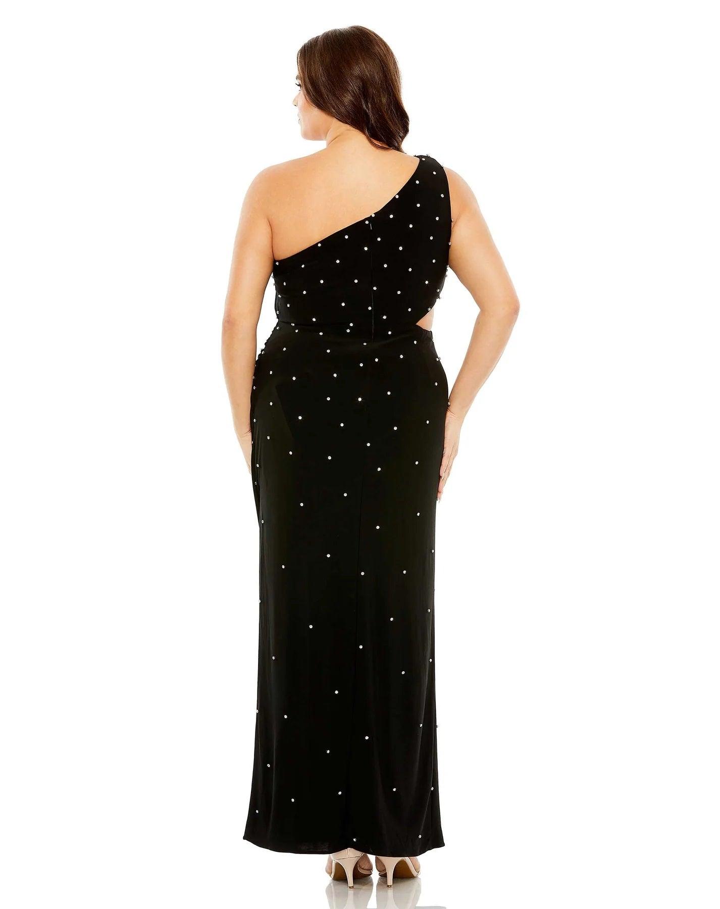 Plus Size Dresses Fabulouss Plus Size Long Fitted Prom Dress Black