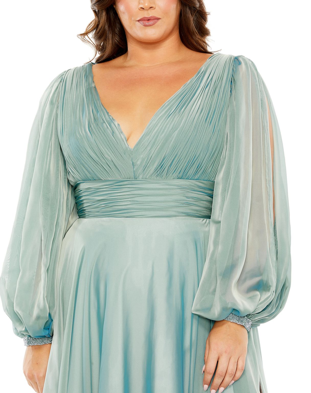 Plus Size Dresses Long Formal Plus Size Dress French Blue