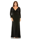 Plus Size Dresses Fabulouss Long Sleeve Fitted Dress Black