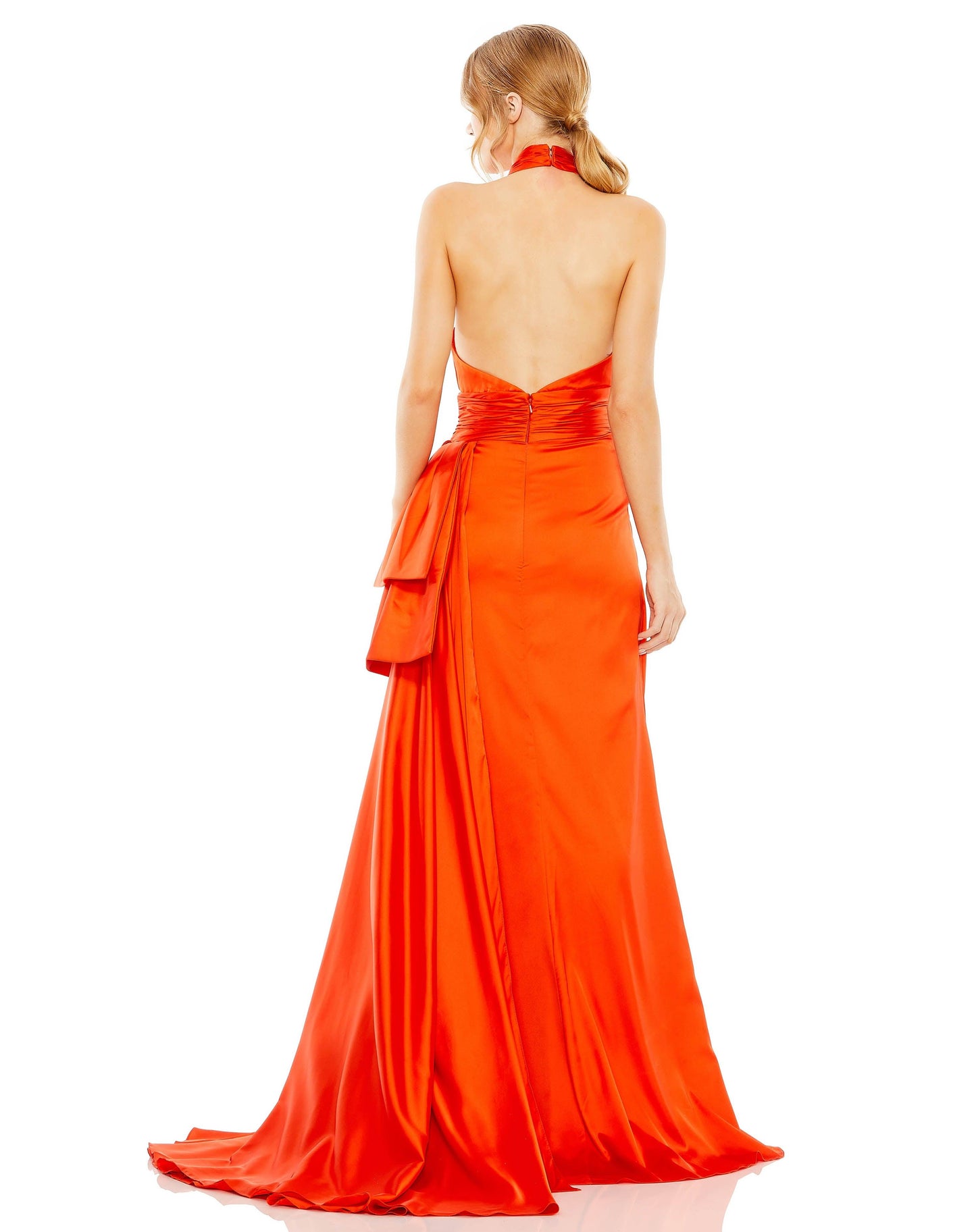 Prom Dresses Long Halter Formal Prom Dress Orange