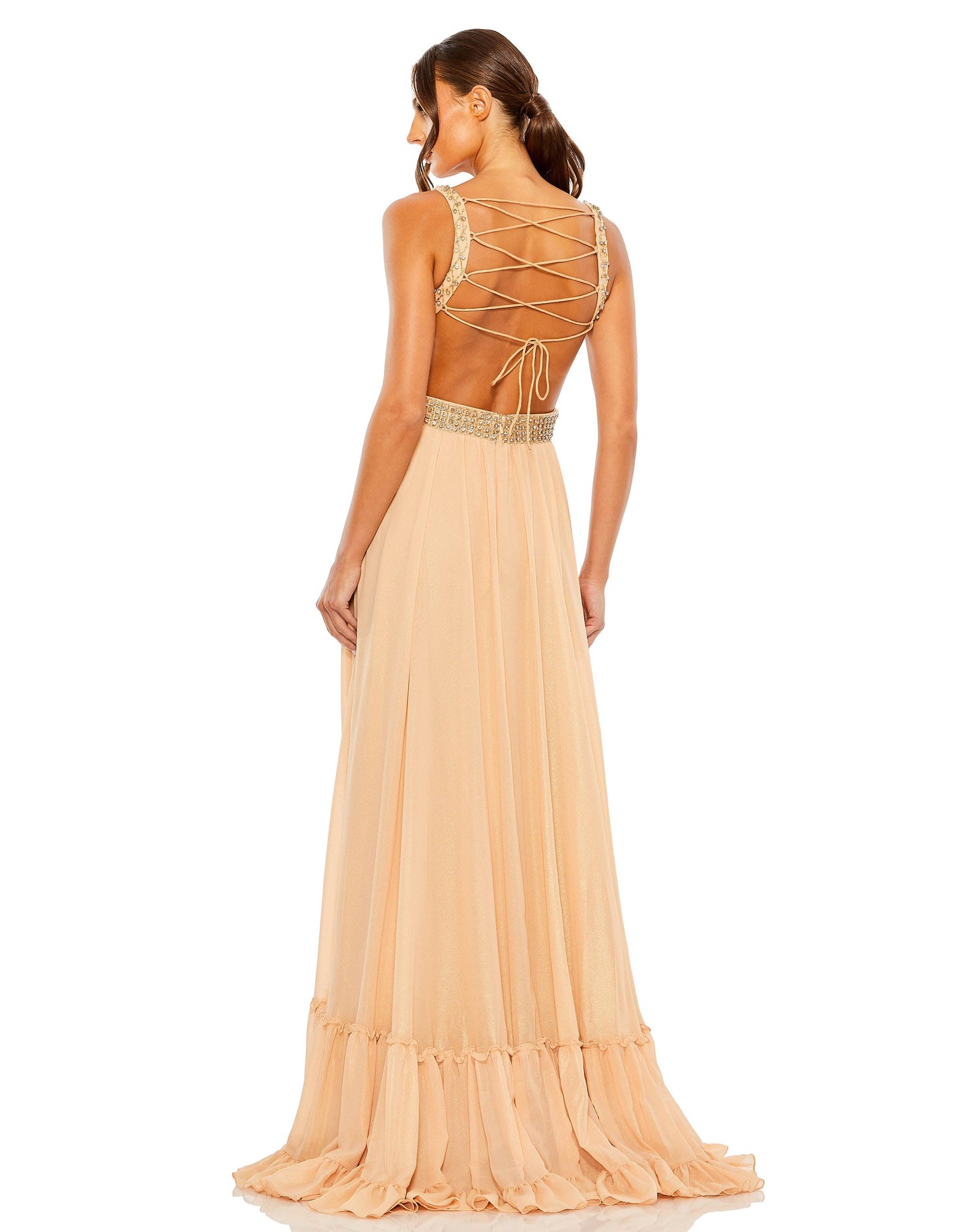 Prom Dresses Prom Long Sleeveless Formal Dress Gold