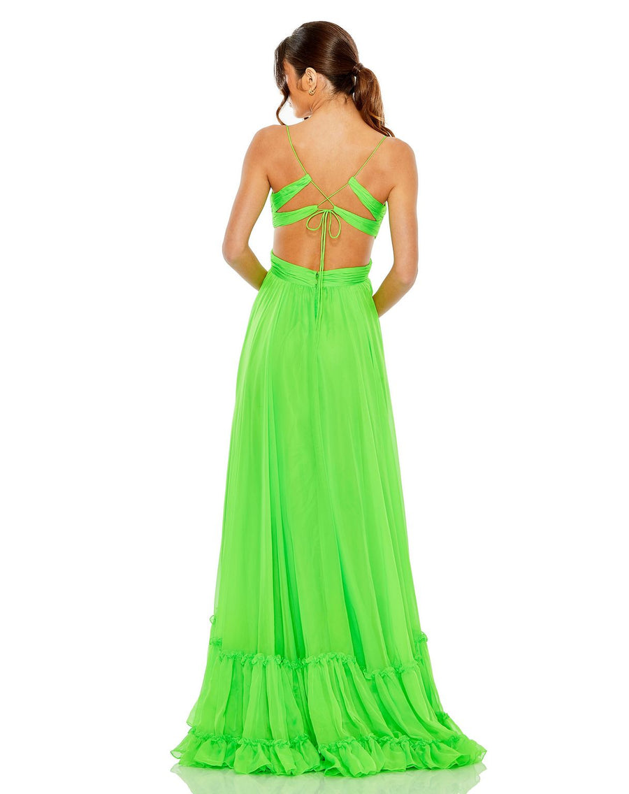 Prom Dresses Prom Tiered Ruffle Long Formal Dress Lime