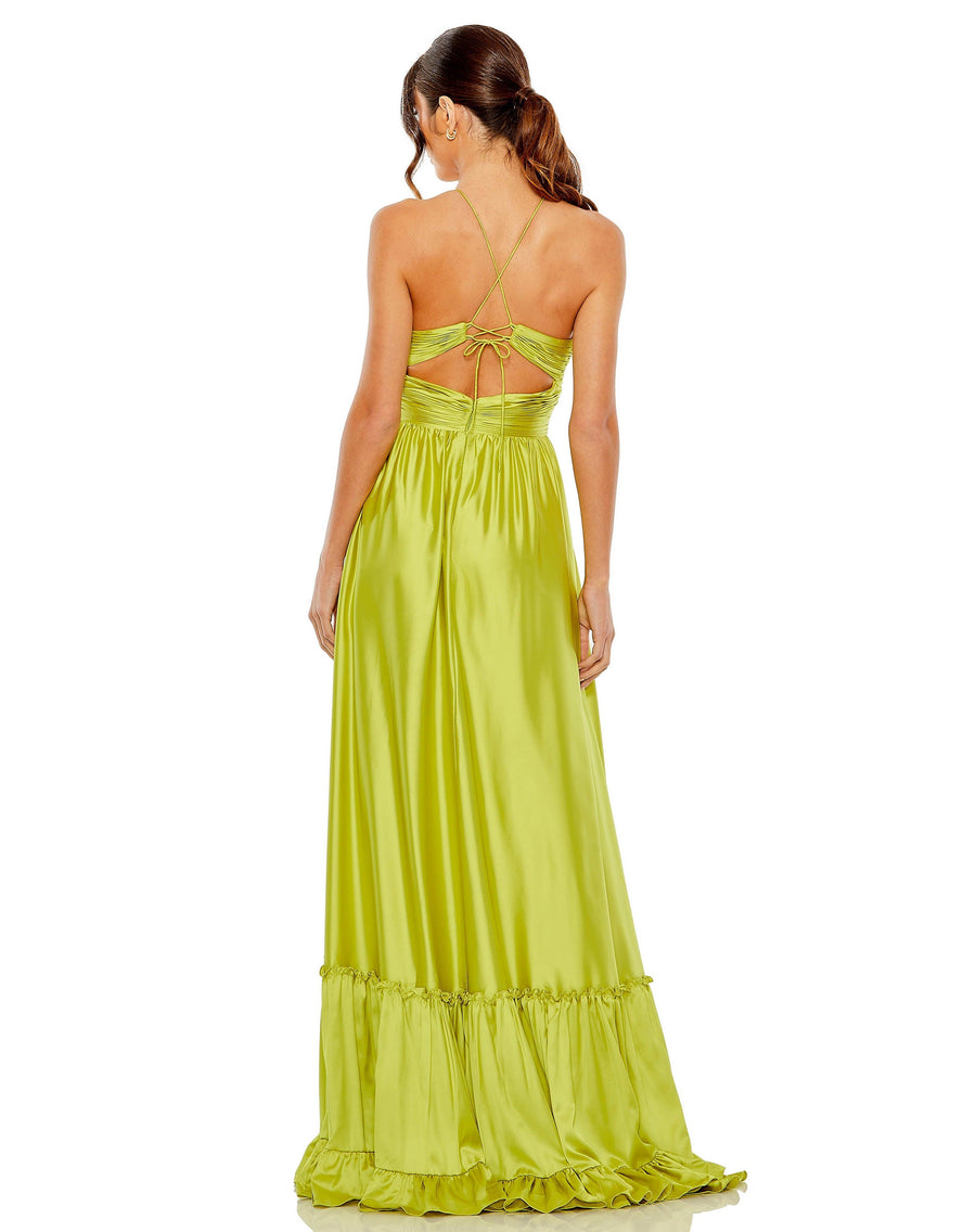 Prom Dresses Prom Long Halter Formal Gown Chartreuse