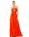 Prom Dresses Prom Long Halter Formal Gown Orange