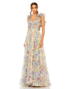 Formal Dresses Long Formal Floral Chiffon Dress Floral Multi