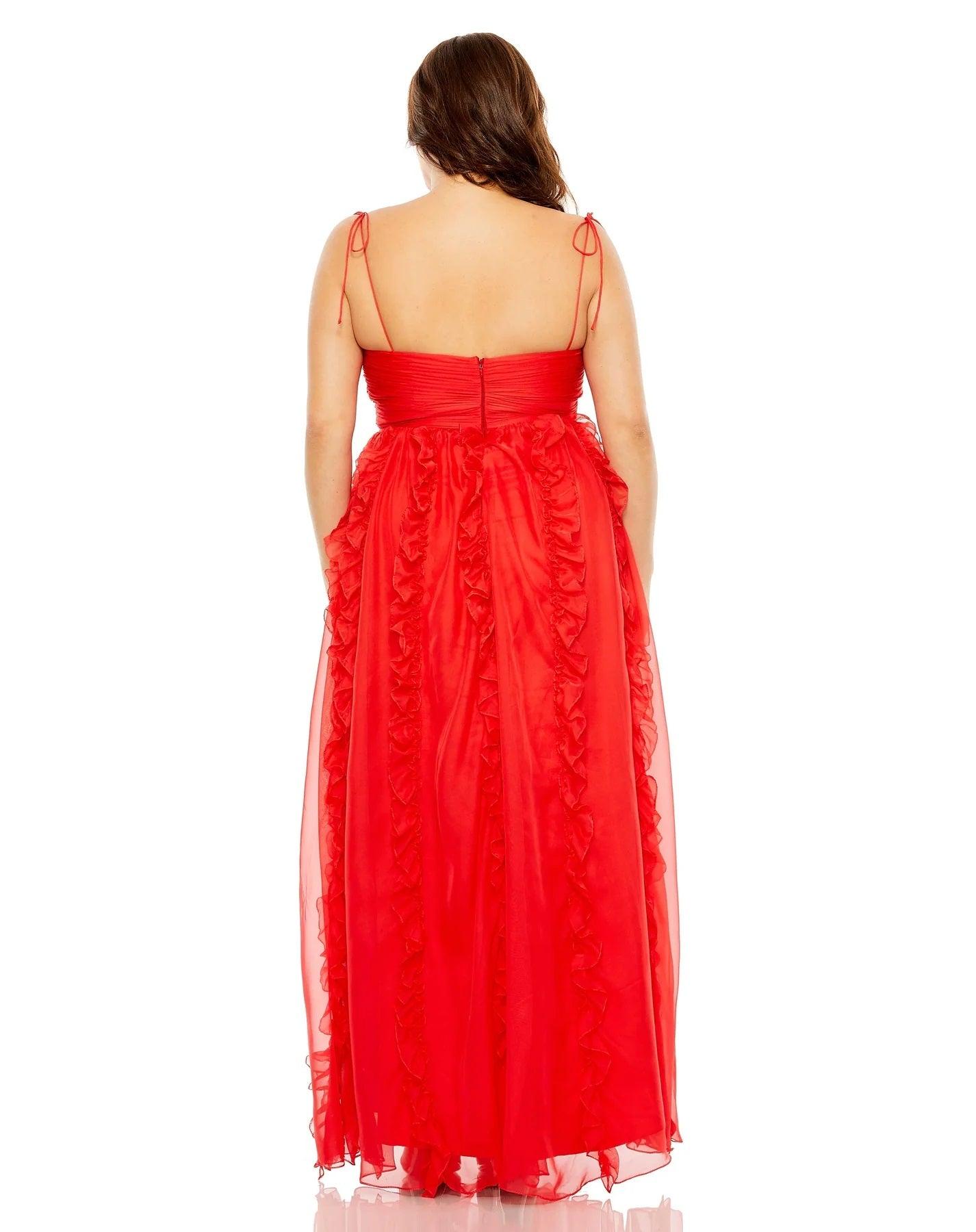 Plus Size Dresses Fabulouss Plus Size Long Chiffon Dress Cherry