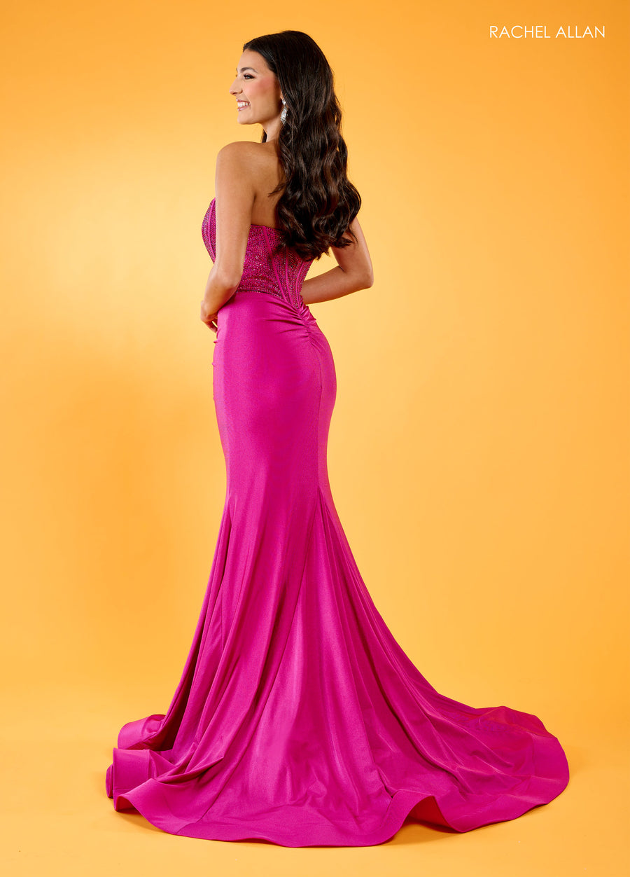 Prom Dresses Formal Long Fitted Dress Berry