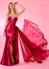 Prom Dresses Long Formal Overskirt Dress Burgundy