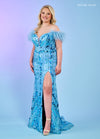 Prom Dresses Long Formal Sequins Prom Dress Powder Blue