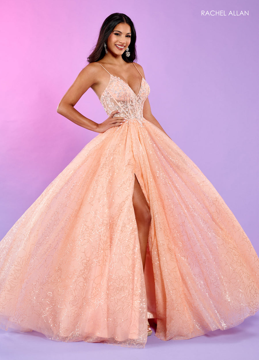 Prom Dresses Long Glittered Ballgown Sherbert