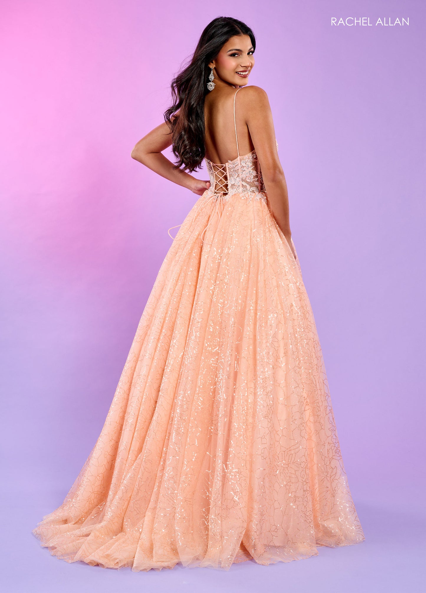 Prom Dresses Long Glittered Ballgown Sherbert