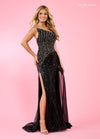 Prom Dresses Formal Overskirt Long Dress Black Gunmetal