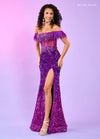 Prom Dresses Formal Ombre Sequin Long Prom Dress Purple Ombre