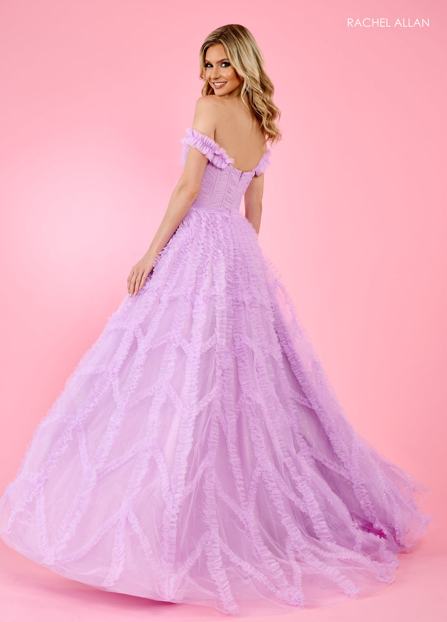 Prom Dresses Prom Long Formal Glitter Ball Gown Orchid