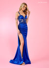 Prom Dresses Long Prom Formal Applique Dress Royal