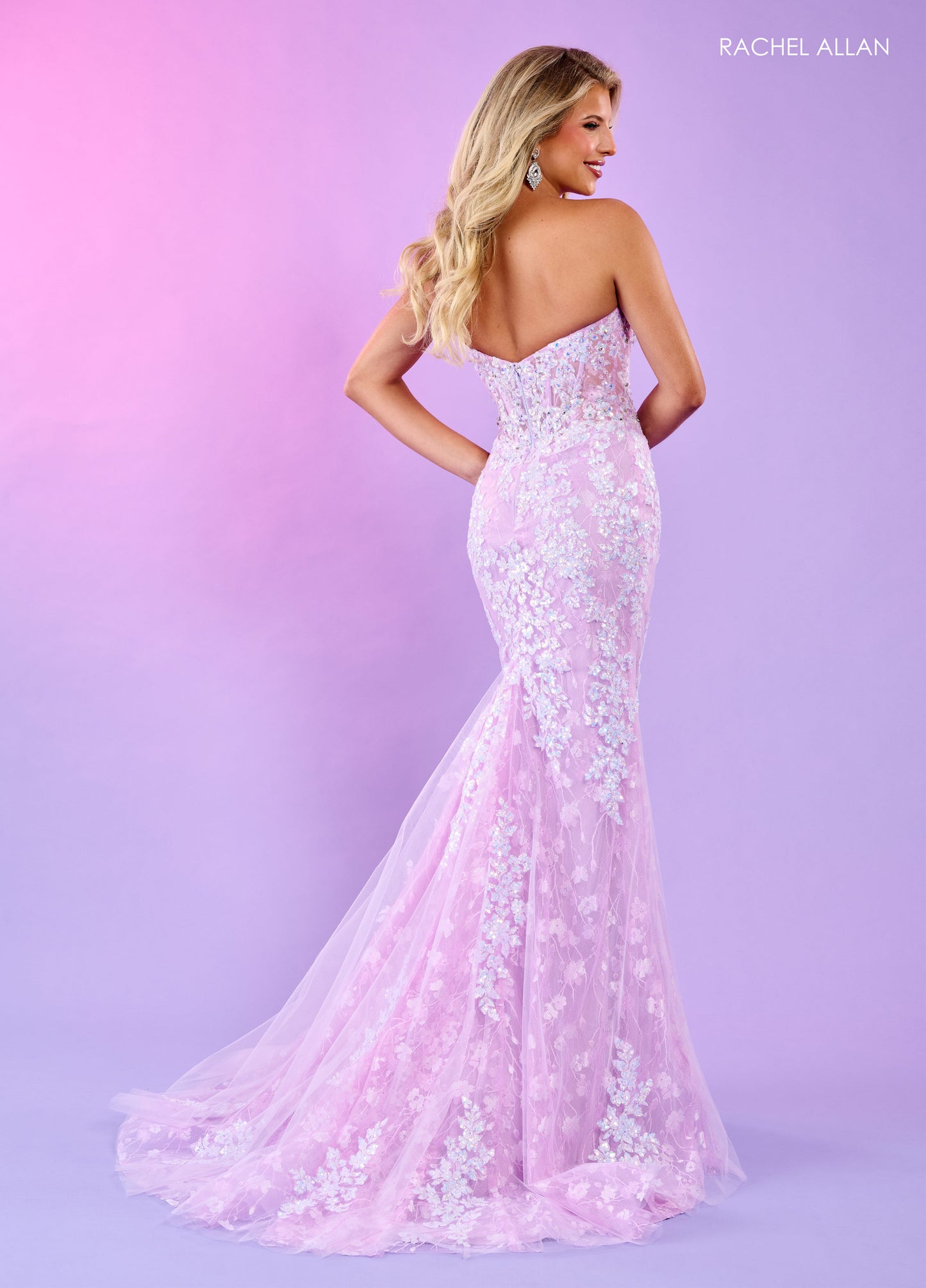 Prom Dresses Long Formal Glitter Prom Dress Lilac