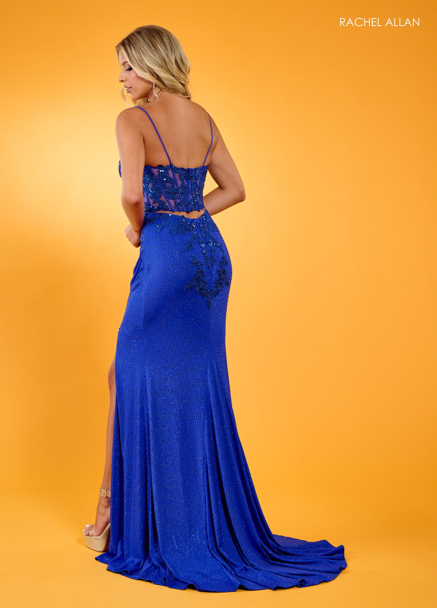 Prom Dresses Prom Beaded Applique Long Formal Dress Royal