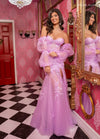 Prom Dresses Prom Floral Applique Long Formal Dress Lilac