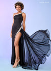 Prom Dresses Long Beaded Formal Overskirt Prom Gown Black