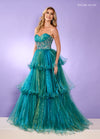 Prom Dresses Long Formal Pleated Prom Ball Gown Jade